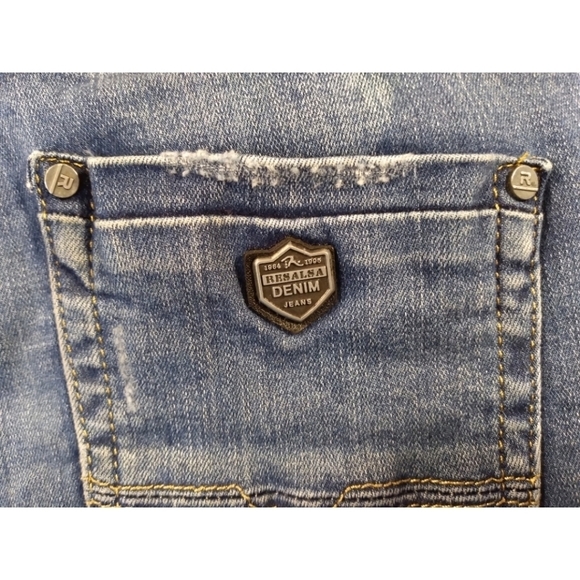 Resalsa Jeans blue denim lightly distressed jeans - Picture 4 of 10